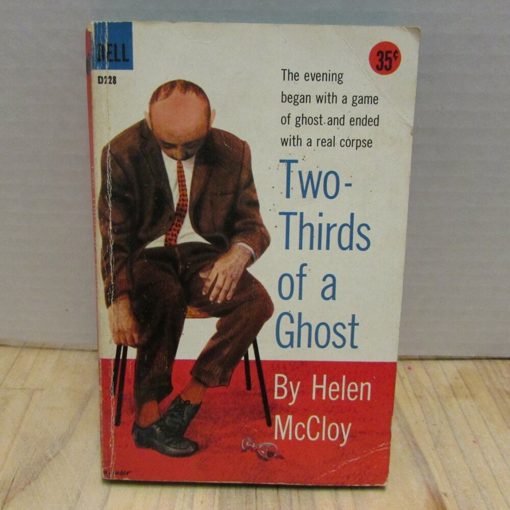 Two-Thirds of a Ghost by Helen McCloy Dell Paperback D228 1st Dell Printing 1958